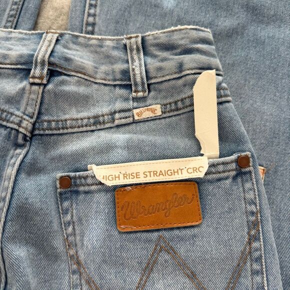 Wrangler x Billabong Bell Bottom Flare Patchwork Jeans Sz 25 - Picture 6 of 8